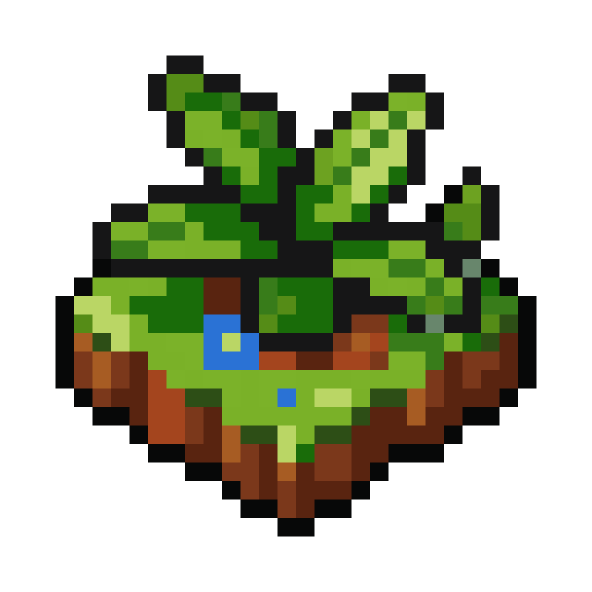 grass tile for top down RPG pixel art