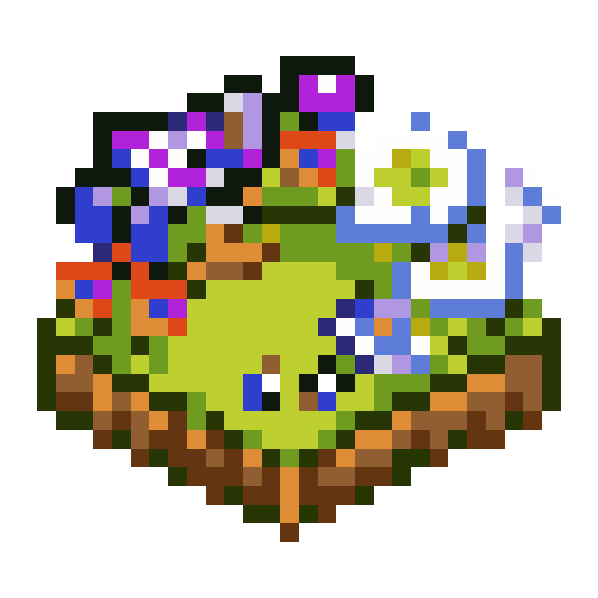 grass tile for top down RPG pixel art