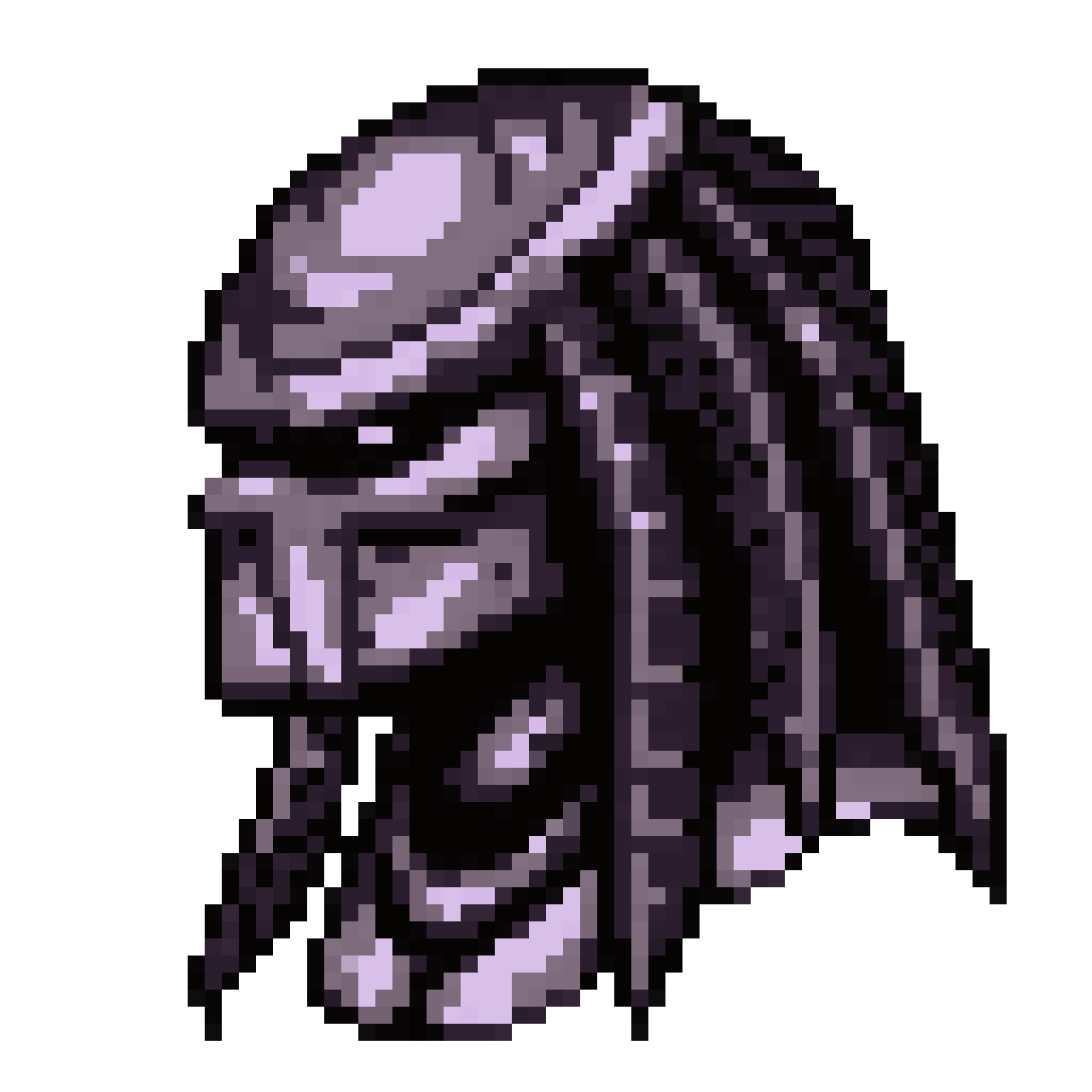 Predator from Aliens vs Predator pixel art