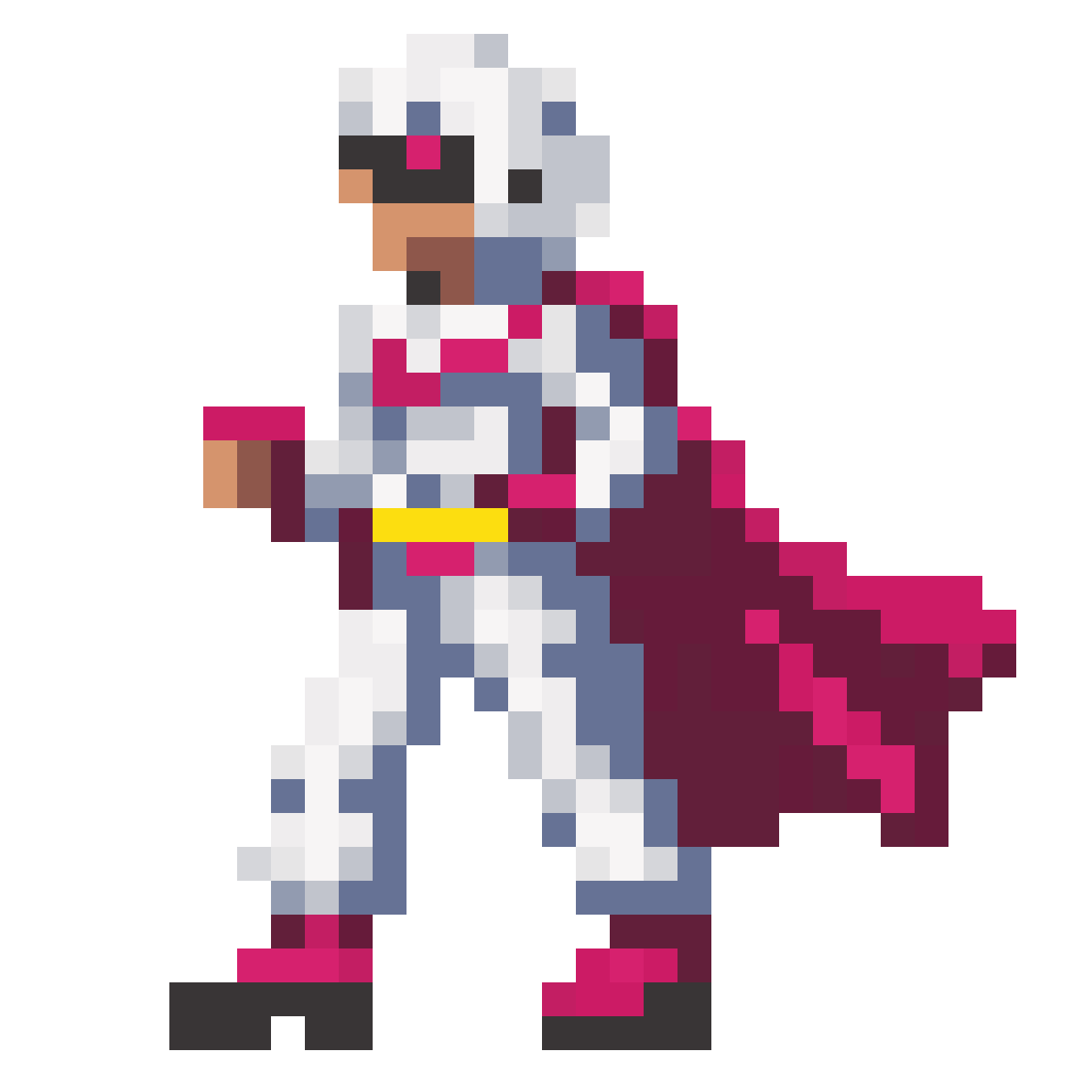 Daredevil Stuntman in Jumpsuit pixel art