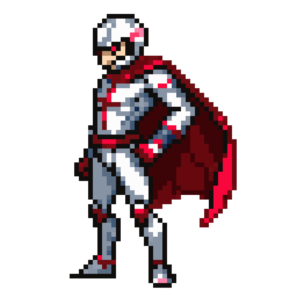 Daredevil Stuntman in Jumpsuit pixel art