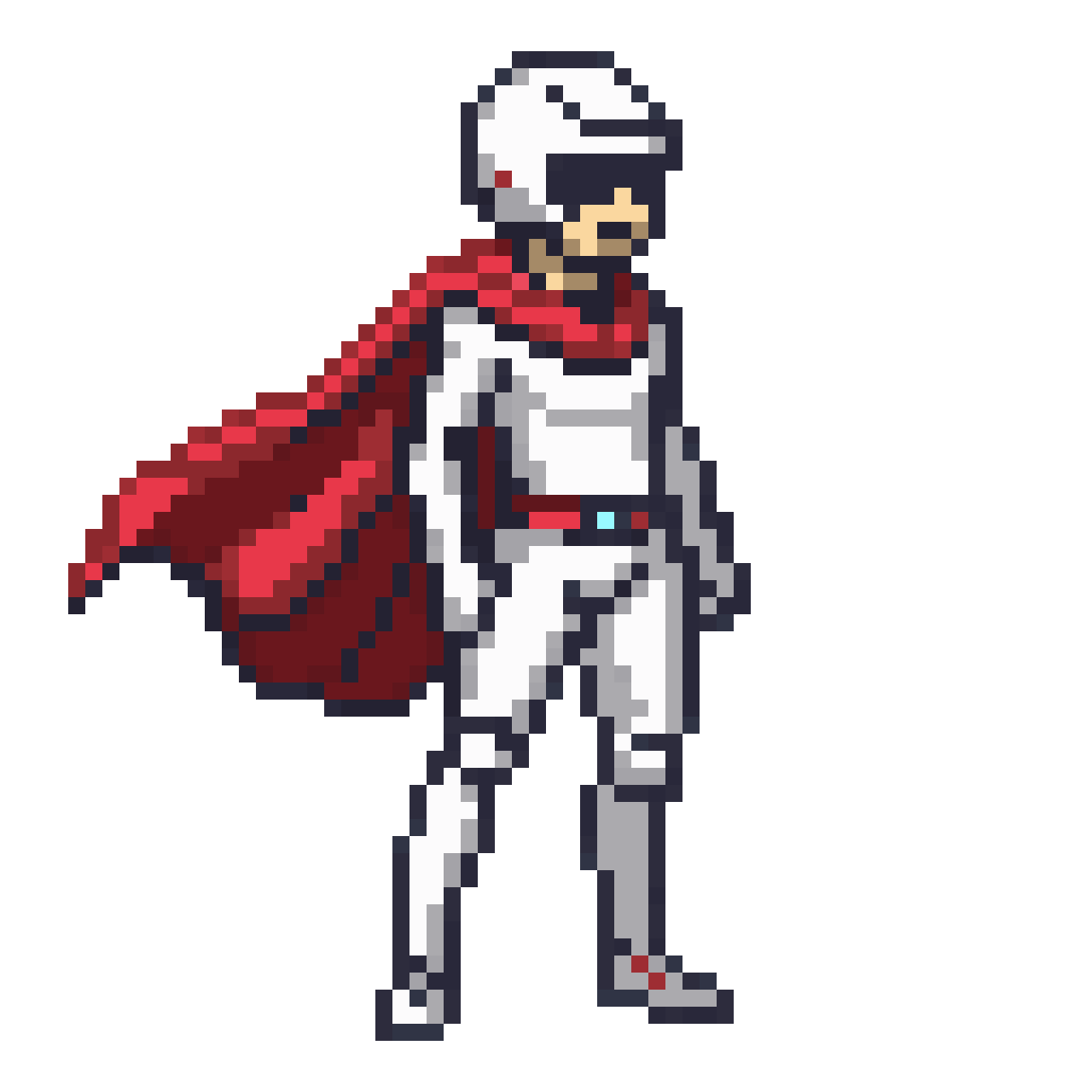 Daredevil Stuntman in Jumpsuit pixel art