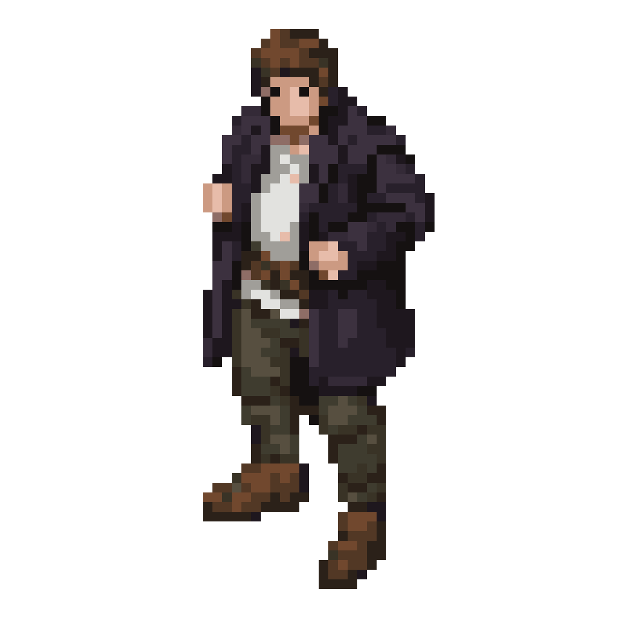 Black Clothes in Middle Earth pixel art