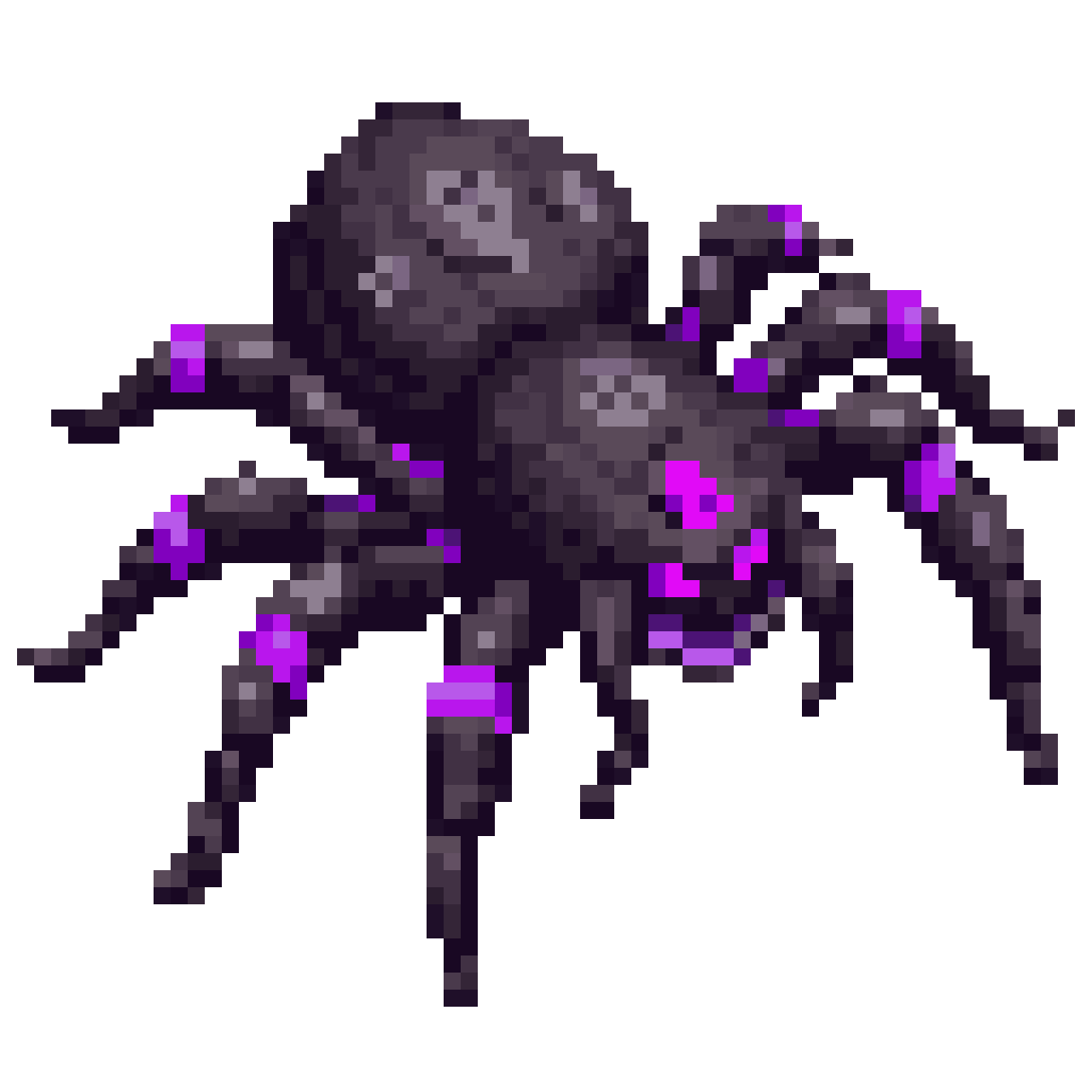 Void Widow Cosmic Horror Spider pixel art