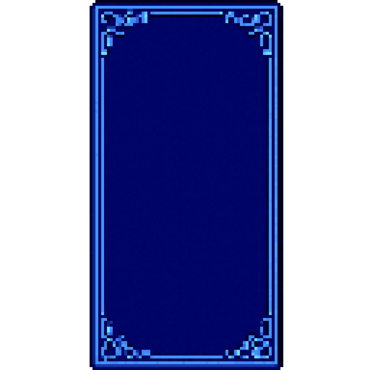 Tall Vertical Pixel Art UI Menu Frame pixel art
