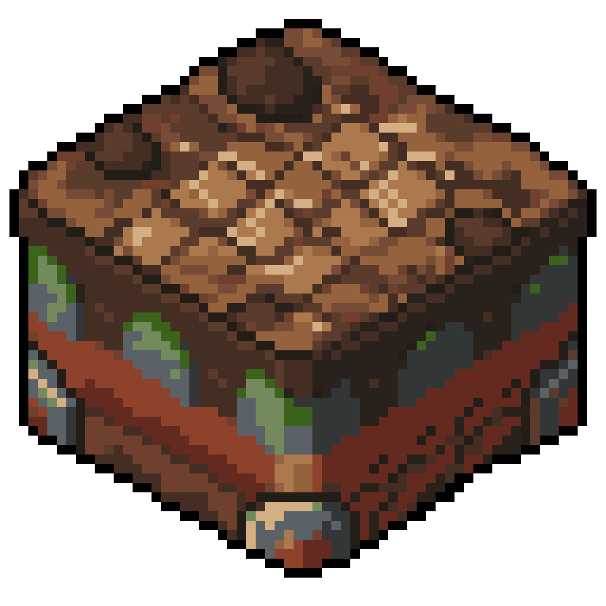 64x64 pixels dirt tile pixel art