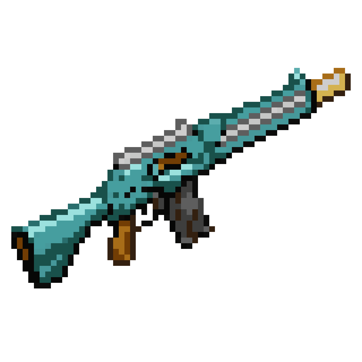 water gun rifle with color palette pixel art