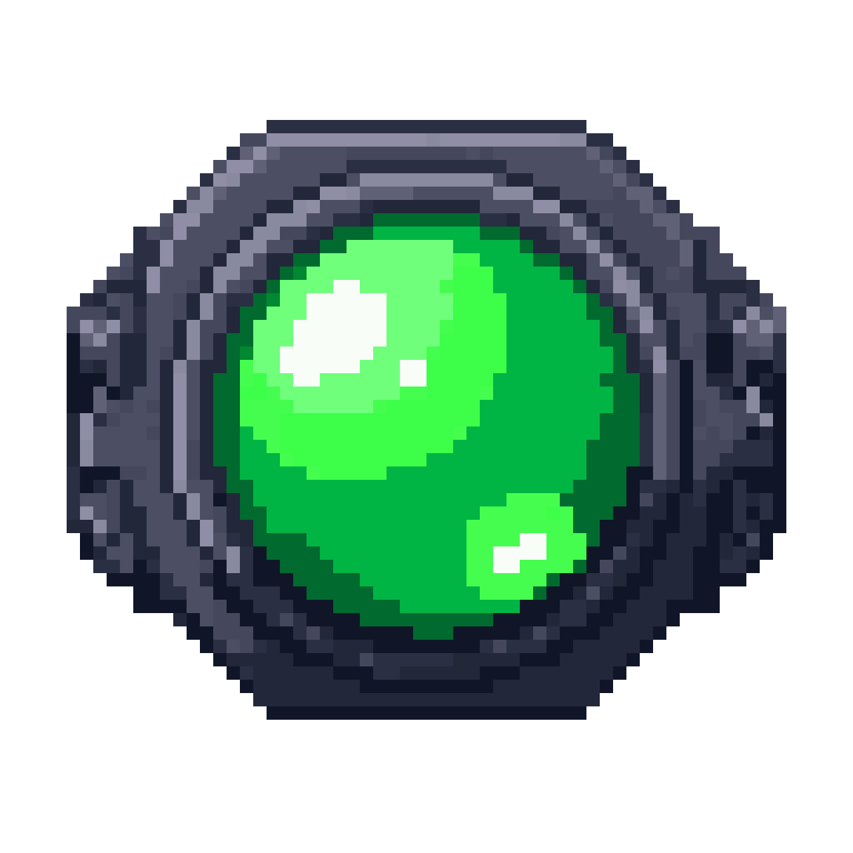 Green Lens Scouter Visor pixel art