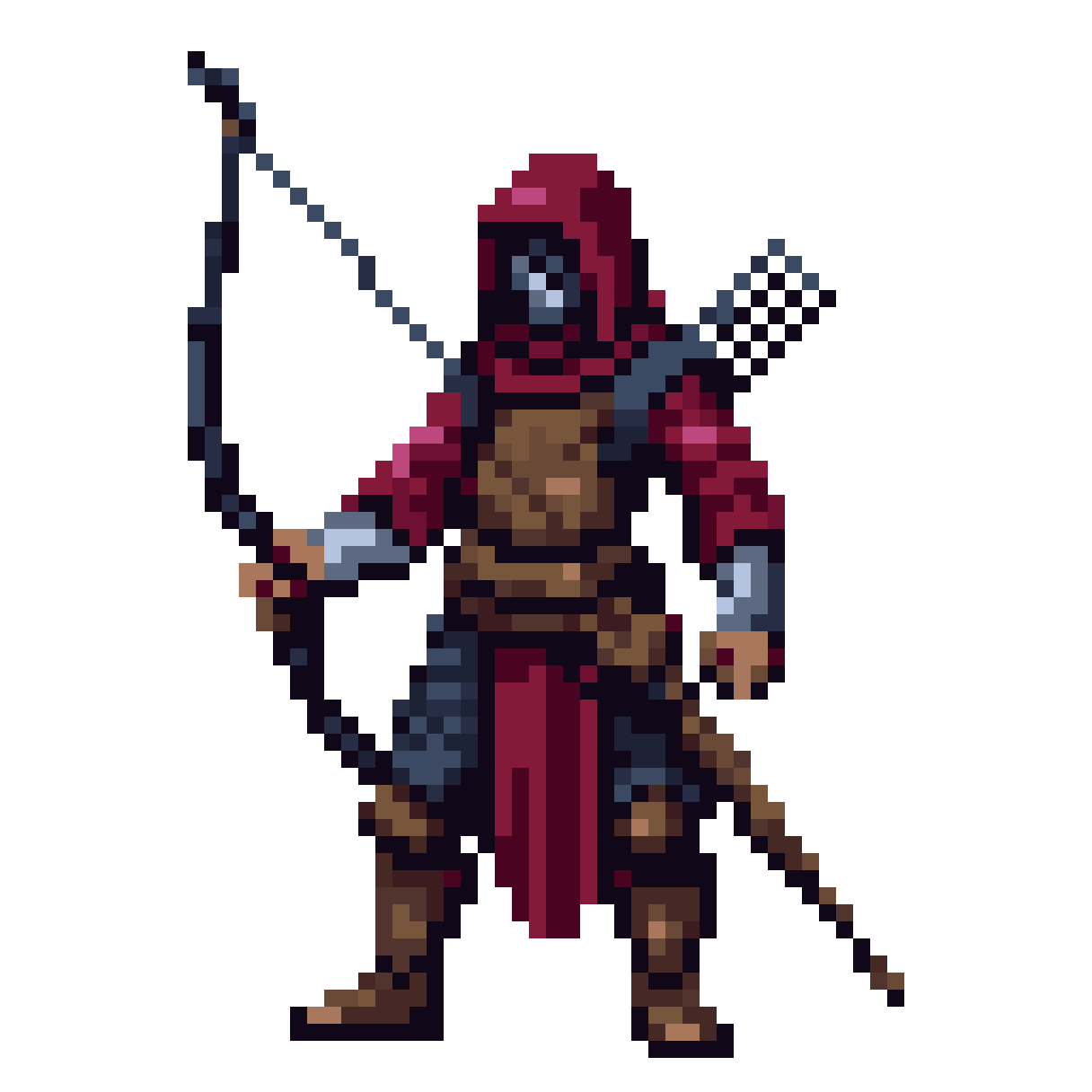 Death's Arrow, the Supernatural Assassin pixel art