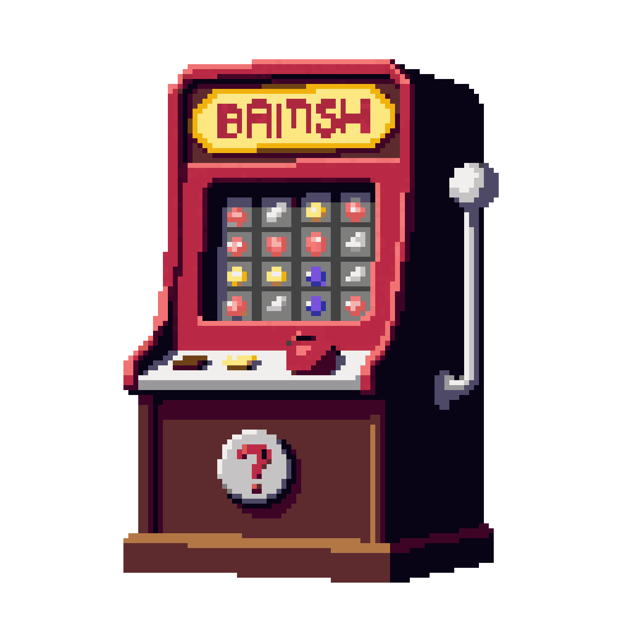 British Pub Fruit Machine pixel art