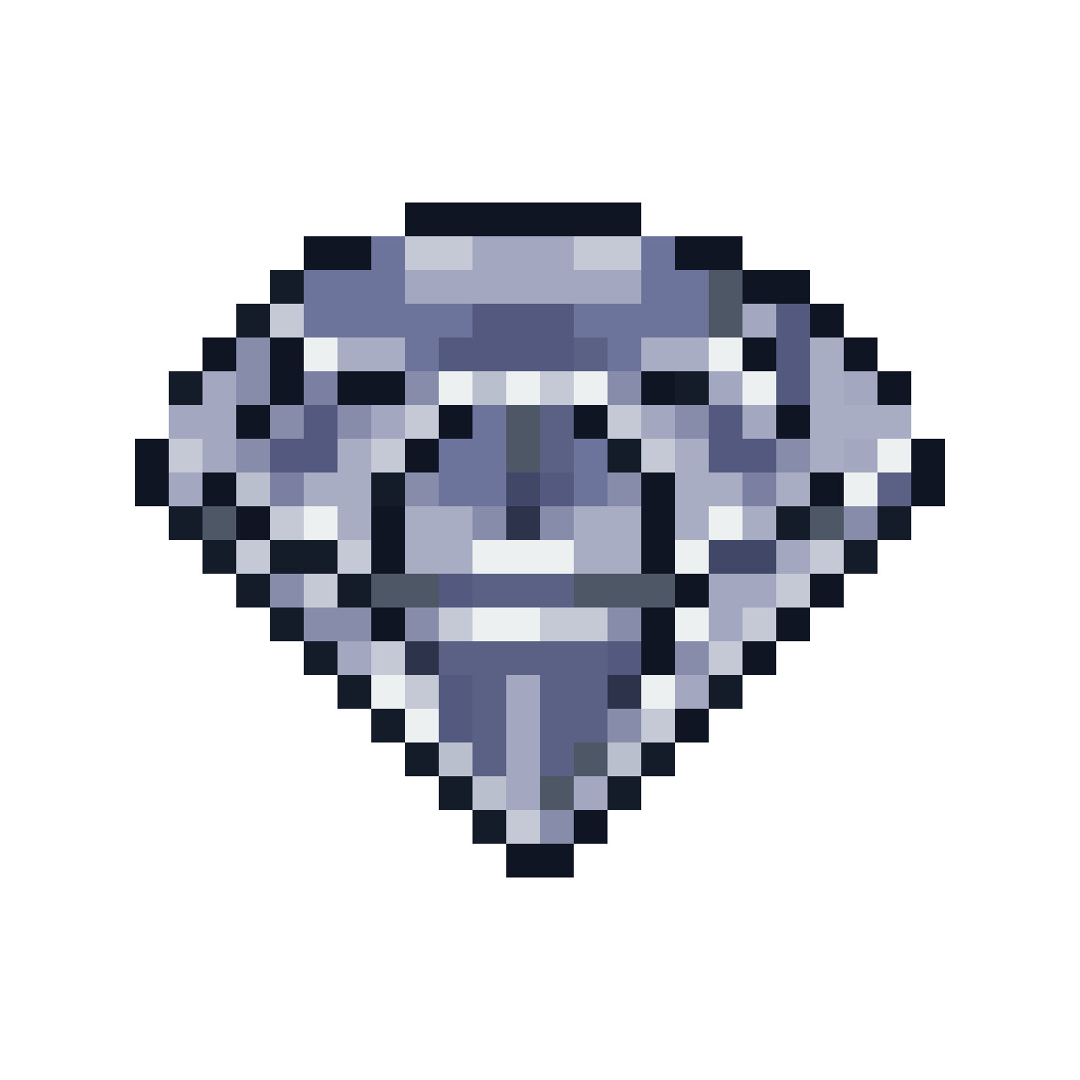 Clear White Diamond pixel art