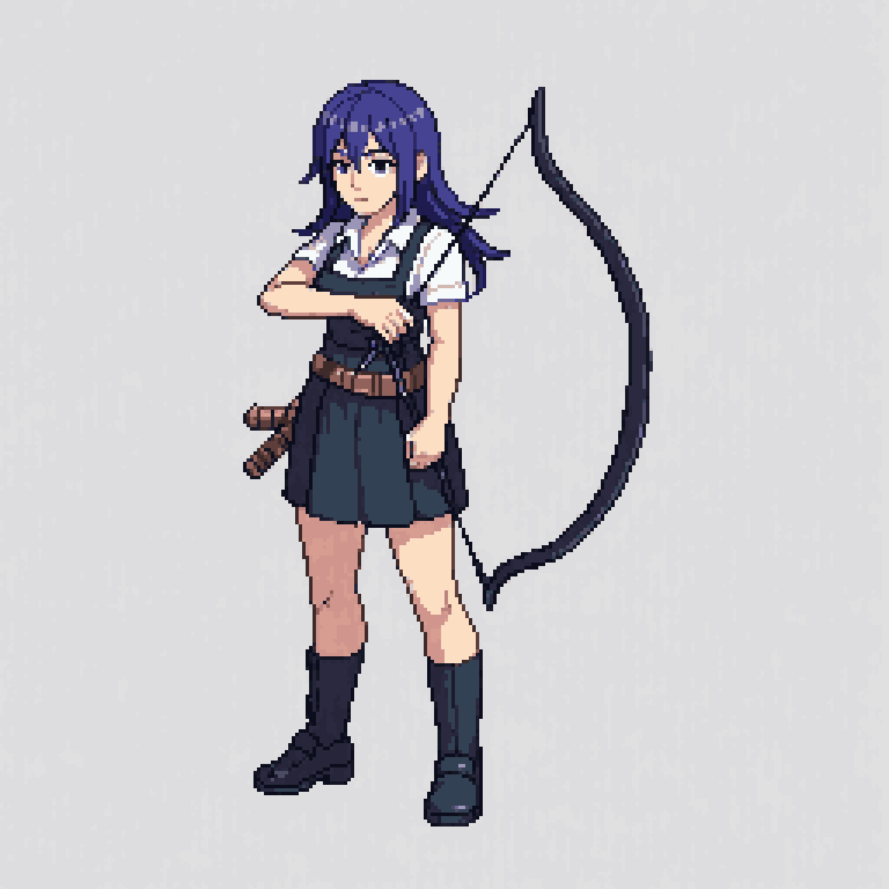 character template, rpg fantasy, anime pixel art
