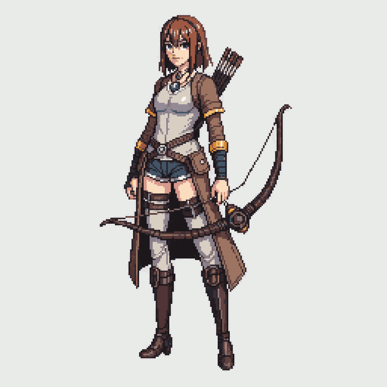 character template, rpg fantasy, anime pixel art