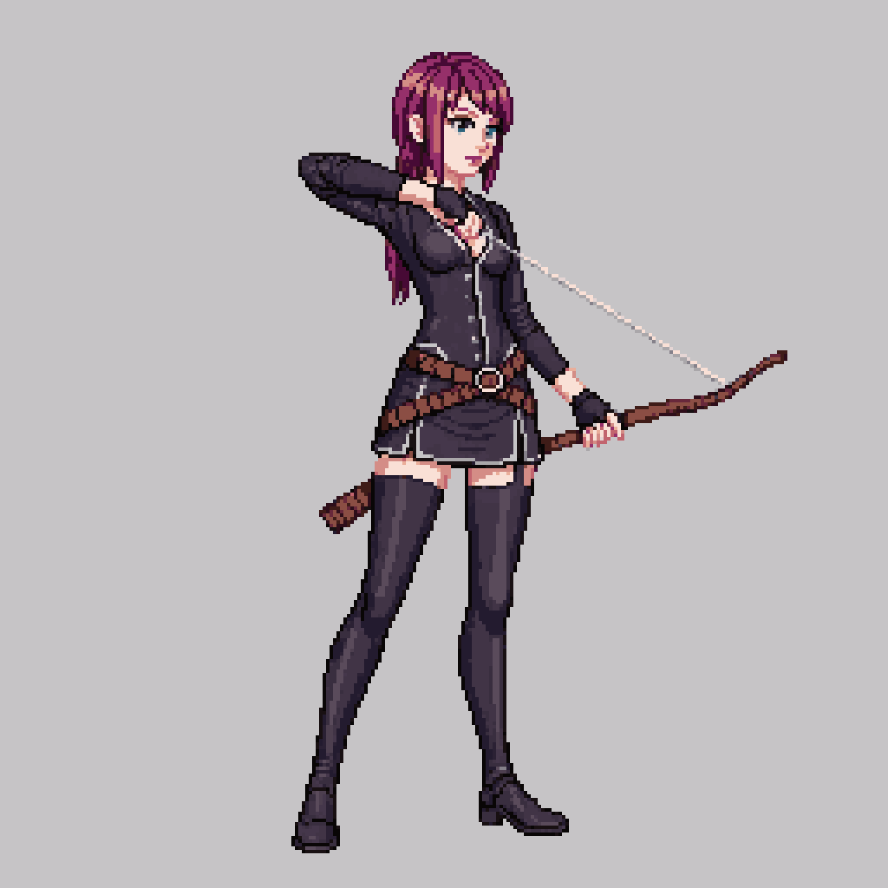 character template, rpg fantasy, anime pixel art