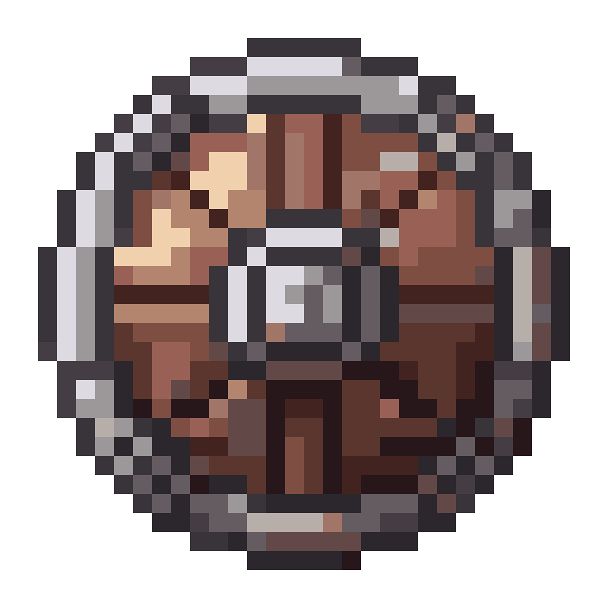 Simple Level 1 Wooden Shield Icon pixel art