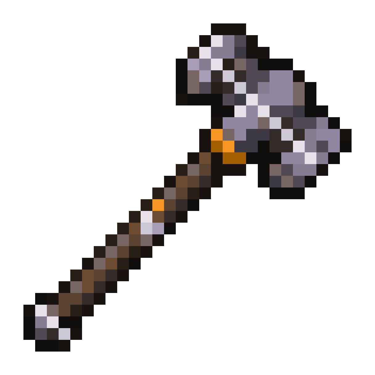 Simple Level 1 Warhammer Icon pixel art