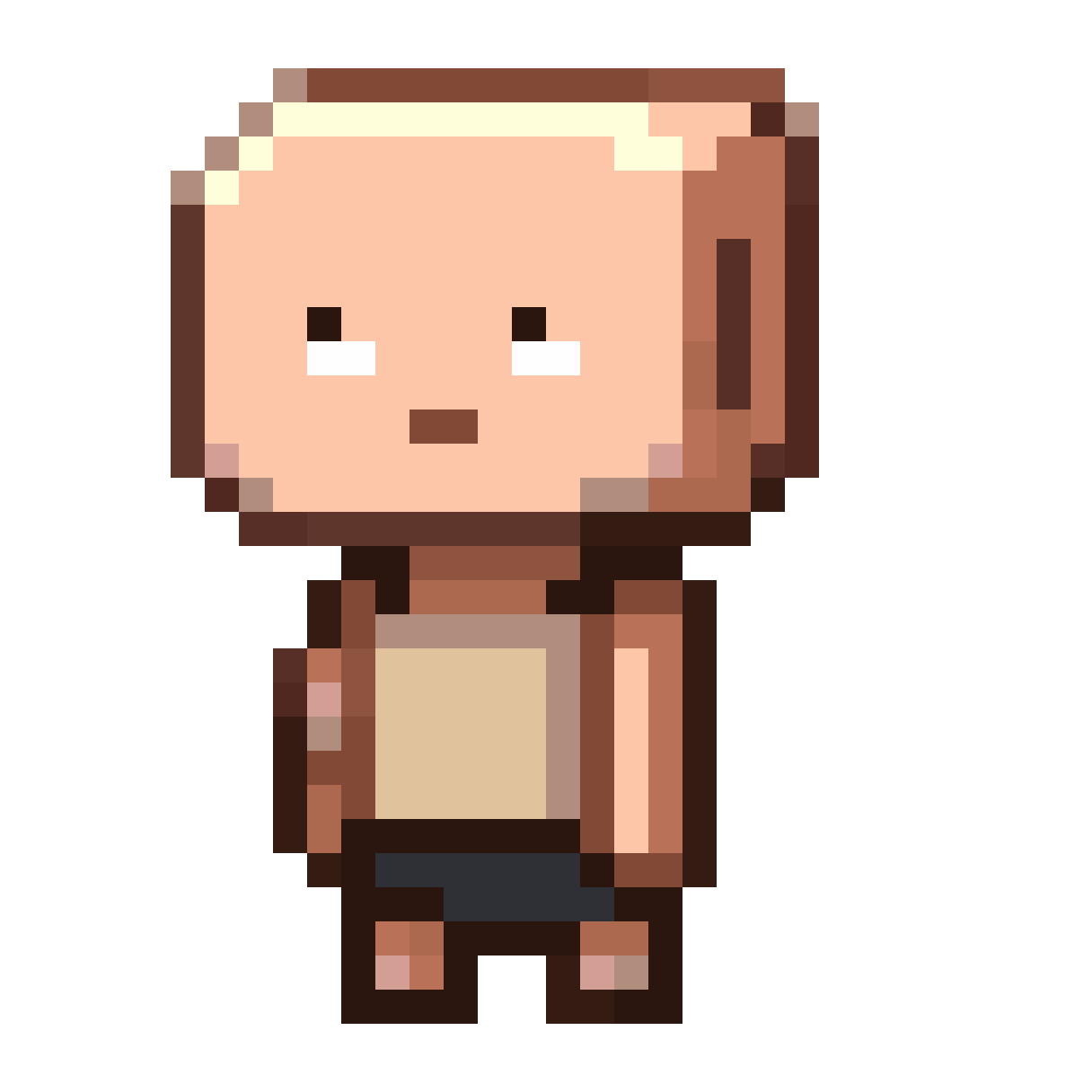 Simple Chibi Avatar for Sandbox Game pixel art