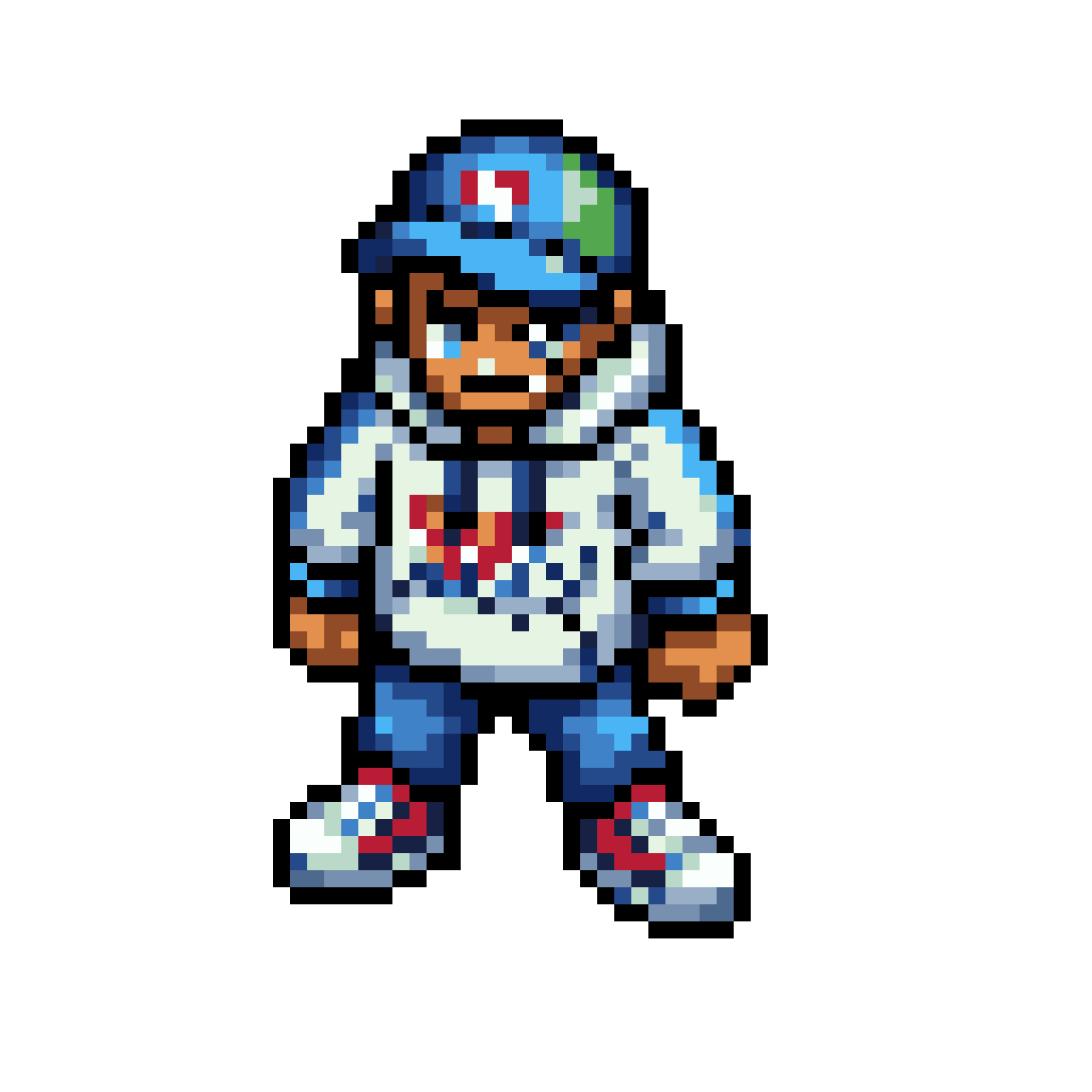 Pixel Art Graffiti Guy in Hip Hop Style pixel art