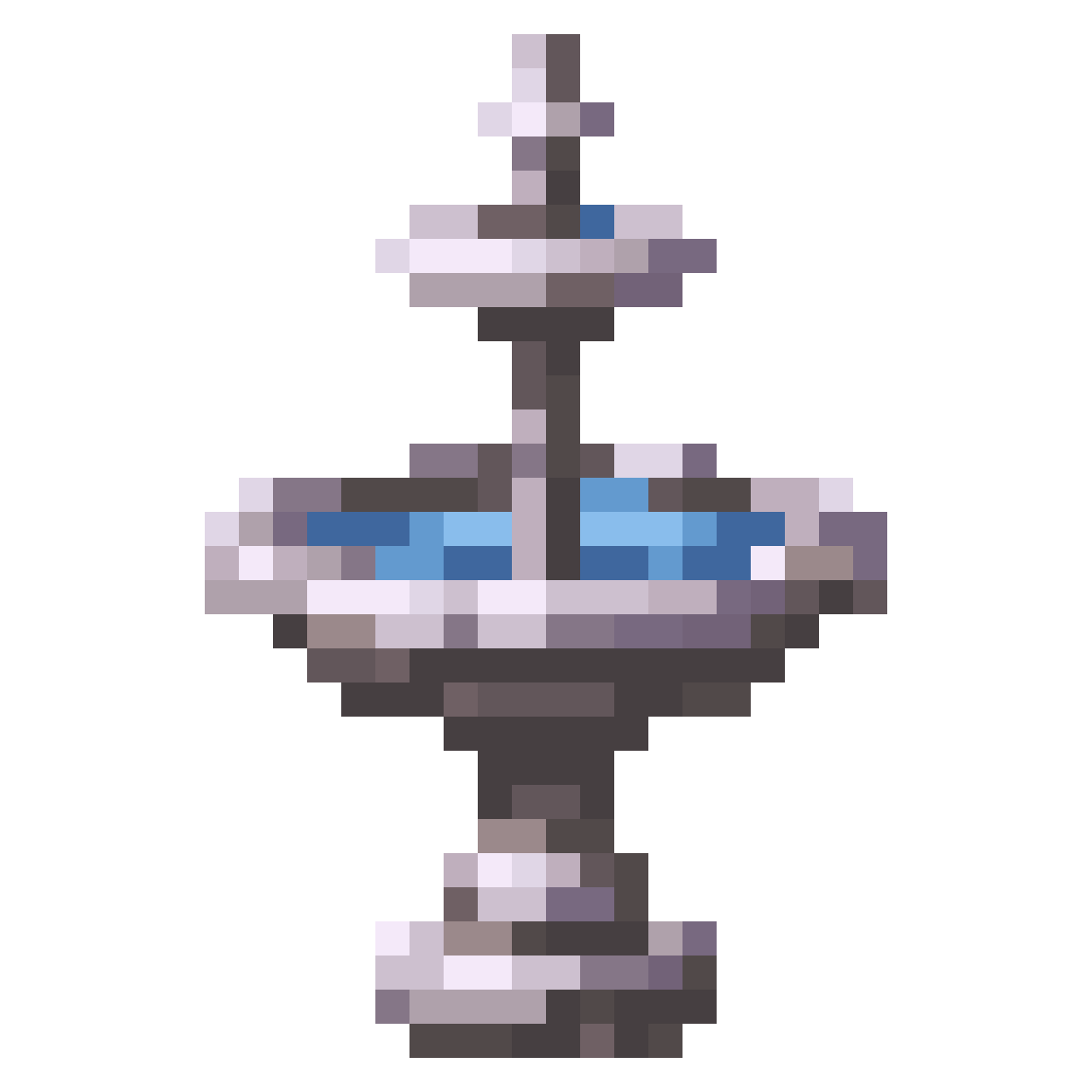 fountain with white marble pixel art