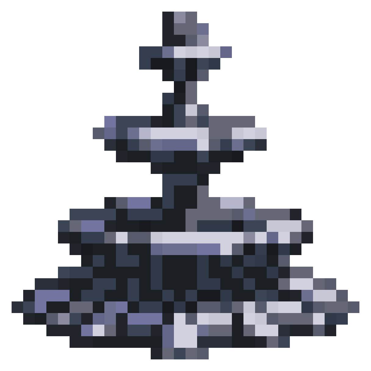 fountain with white marble pixel art