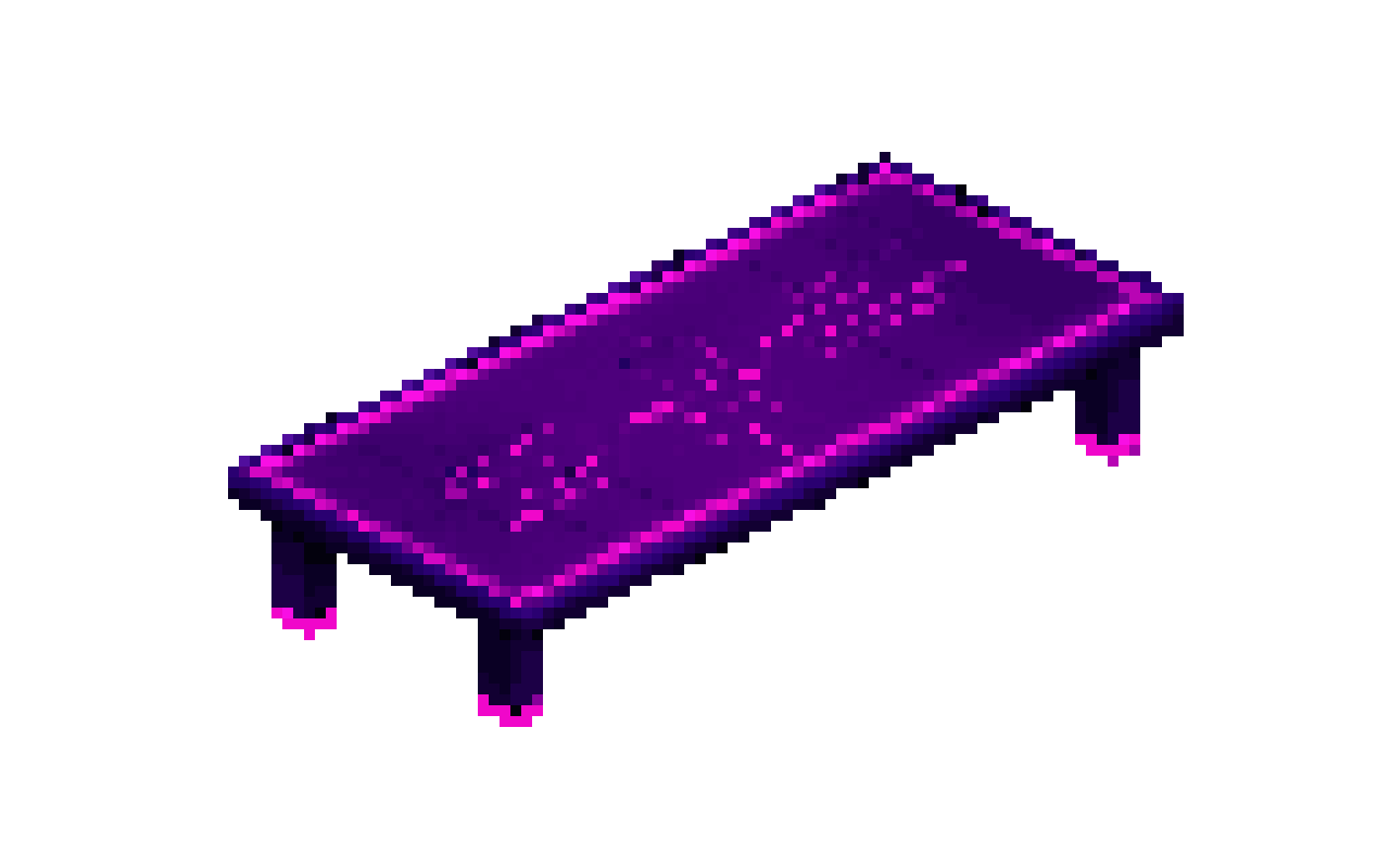 Cyberpunk Isometric Meeting Table pixel art