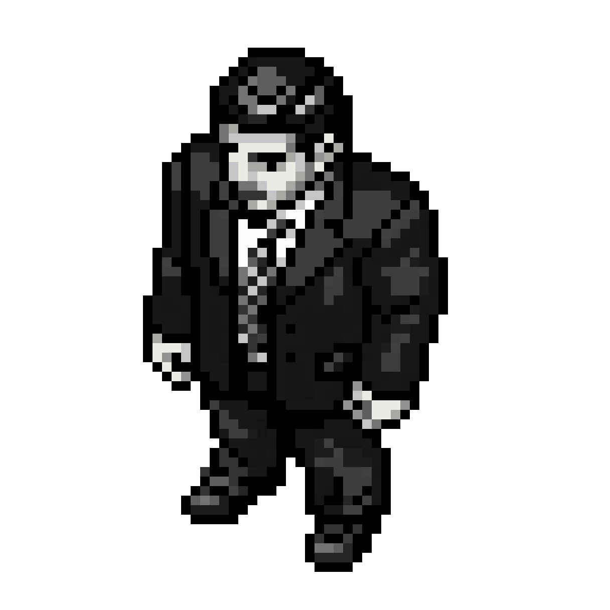 Man in a Business Suit pixel art