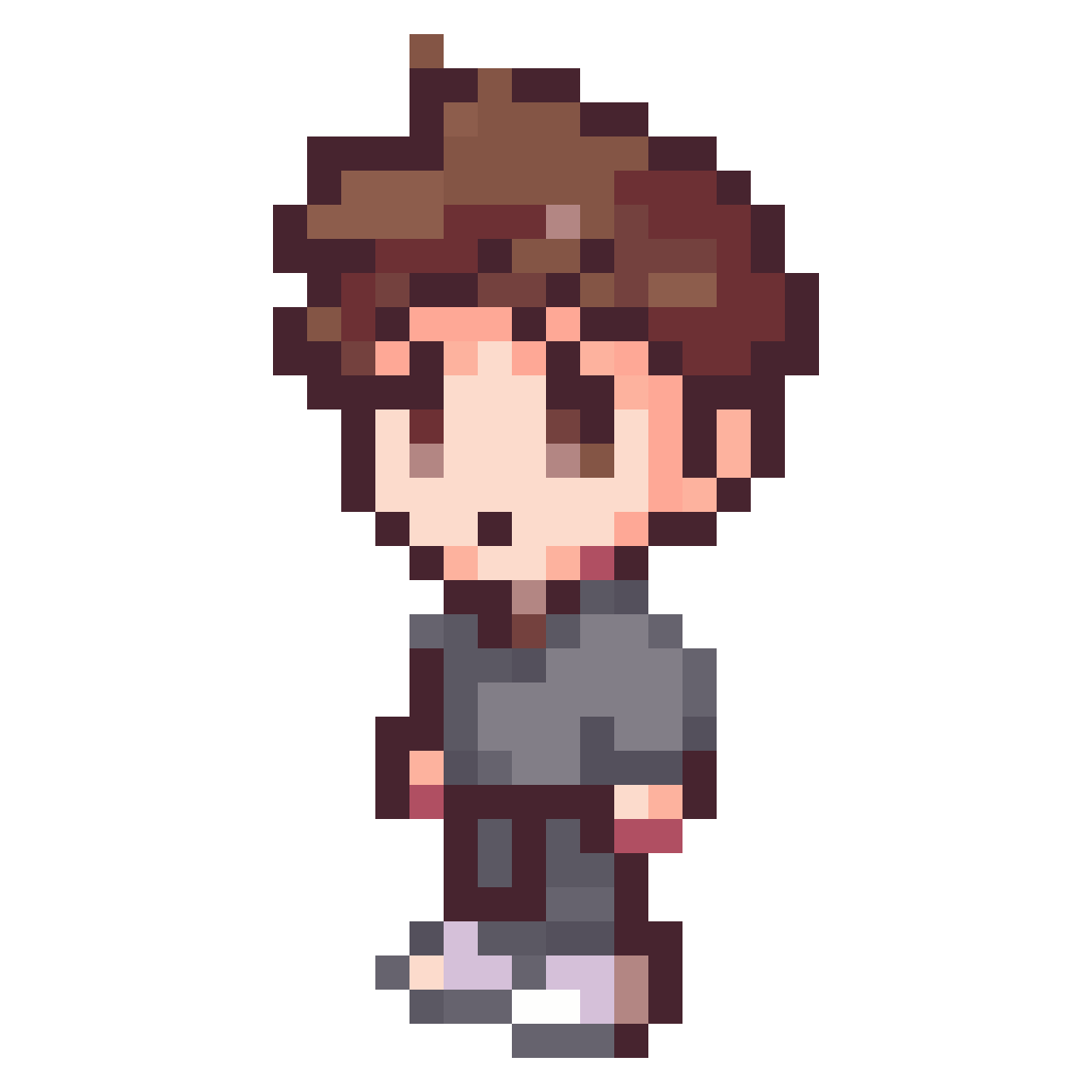 Cute pixel art boy character pixel art