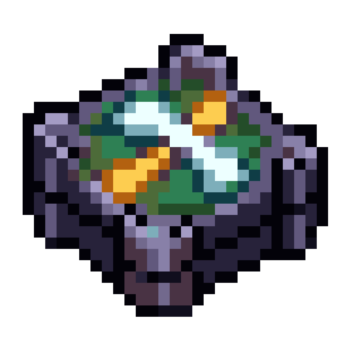 dark grey stone block with rune pixel art