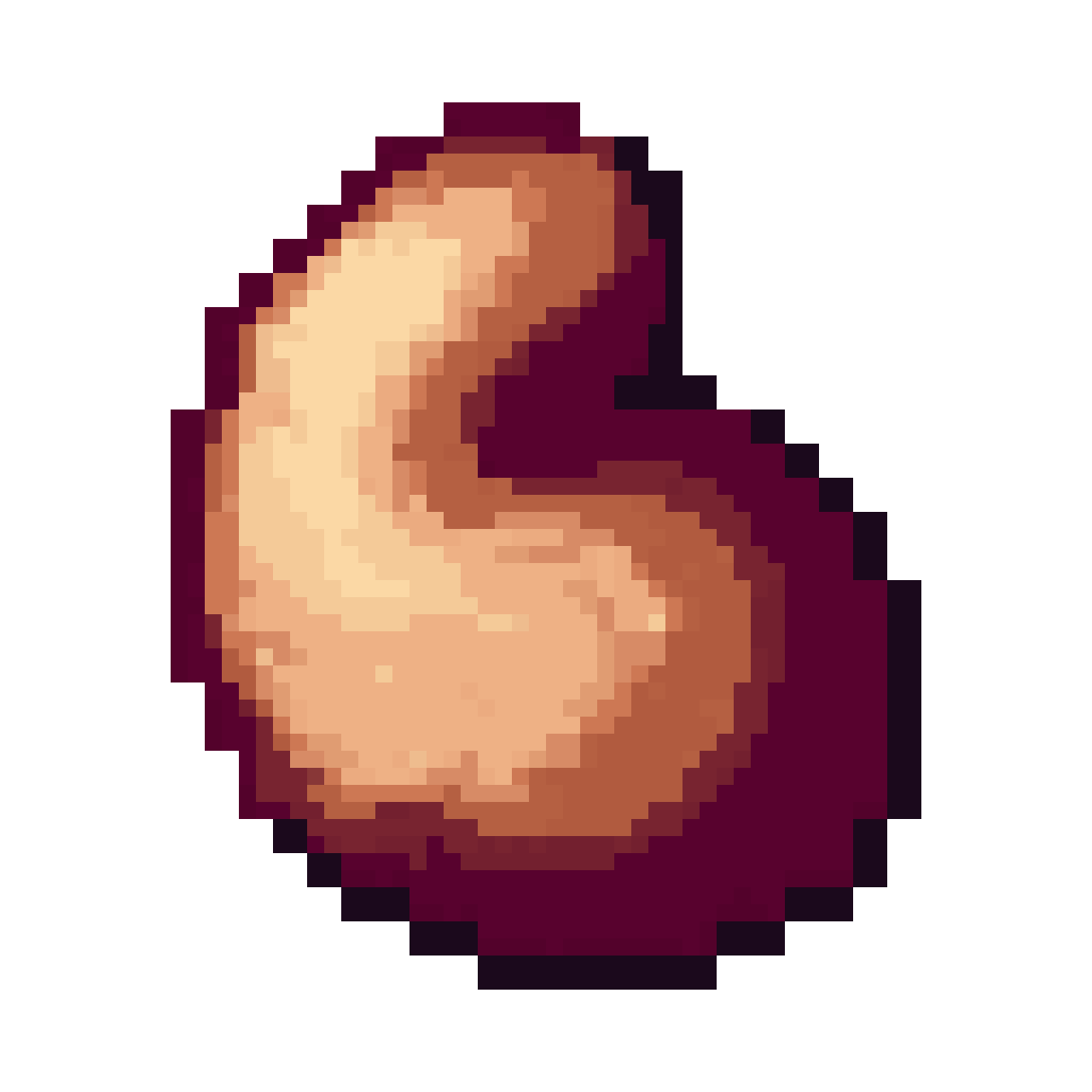 A normal bean for clicker game pixel art