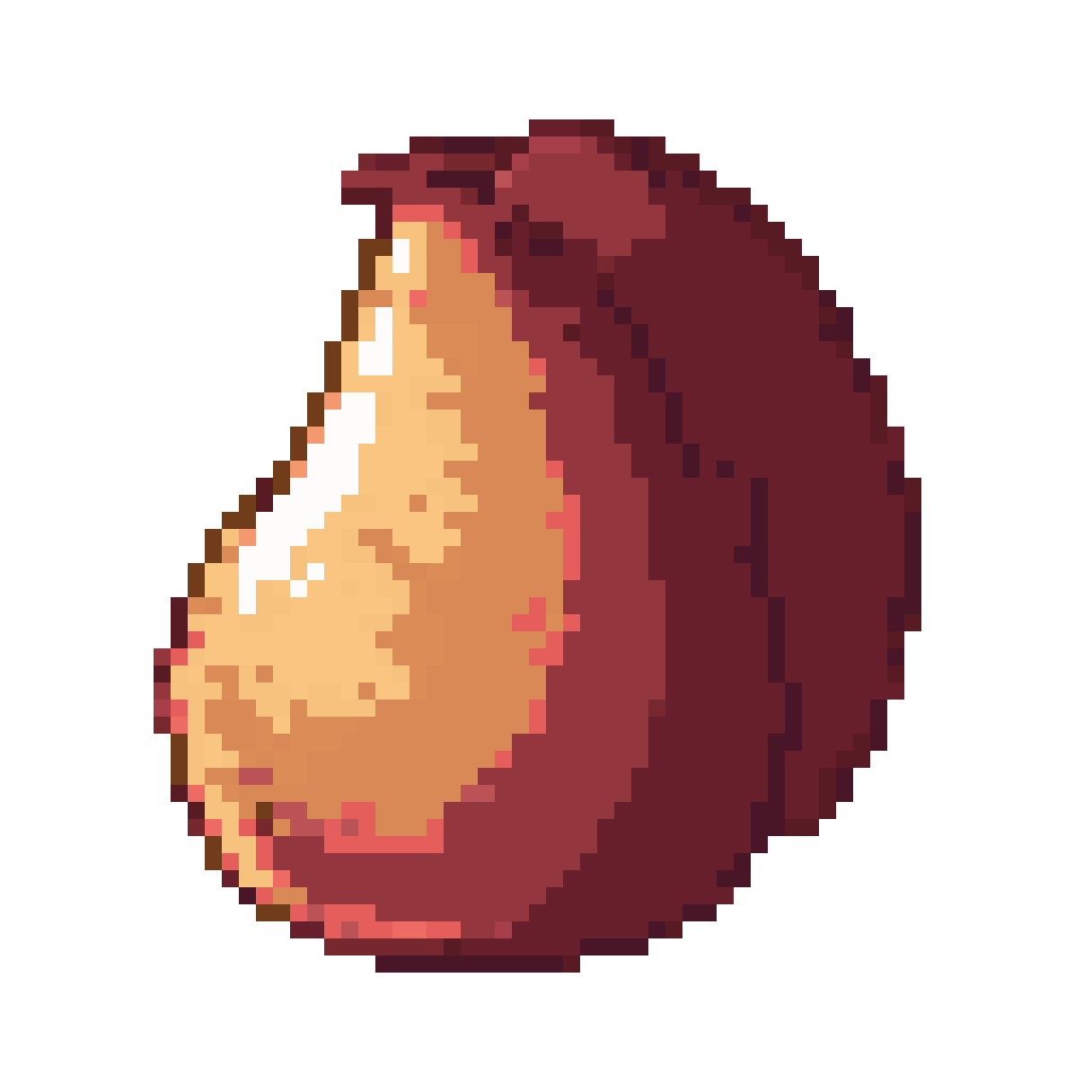 A normal bean for clicker game pixel art