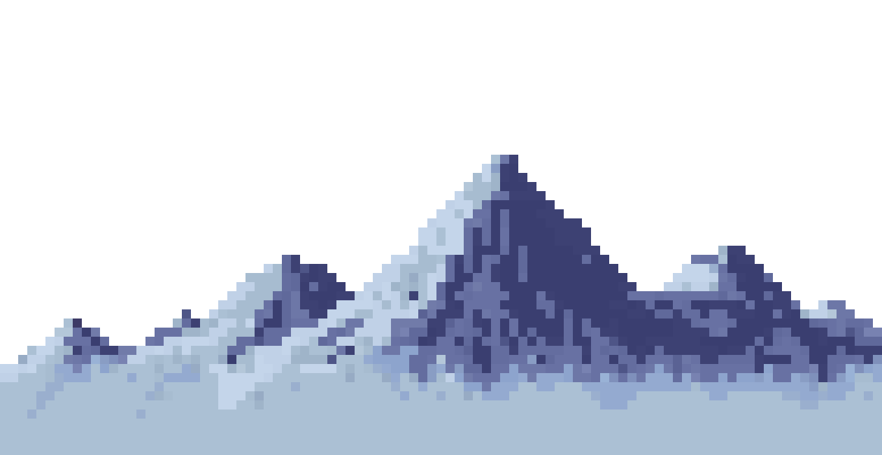 Mountains pixel art
