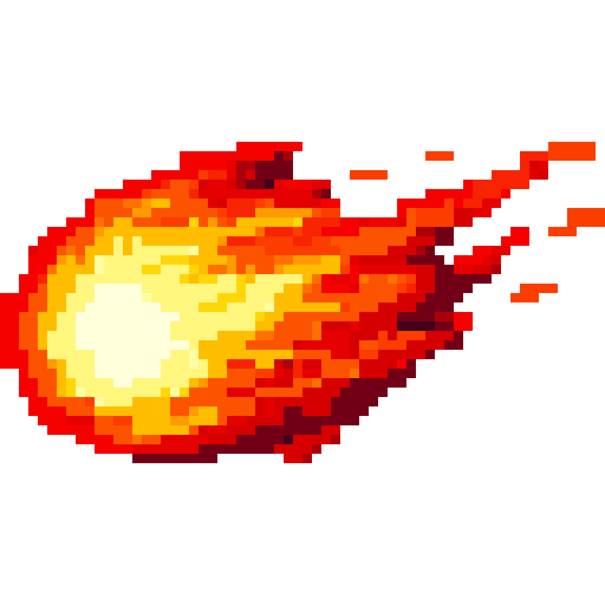 Fireball Sprite pixel art