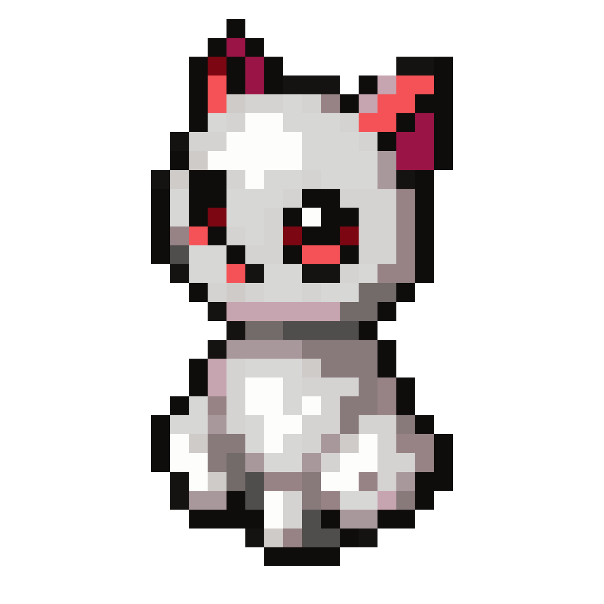 cute cat in pixel art pixel art