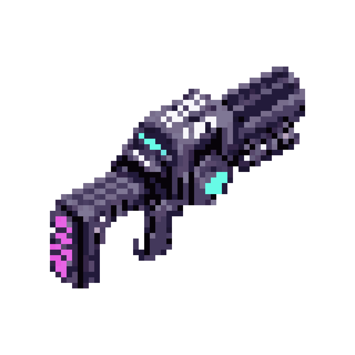 Futuristic Sci-Fi Energy Weapon pixel art
