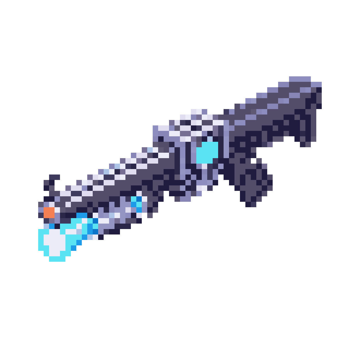 Futuristic Sci-Fi Energy Weapon pixel art