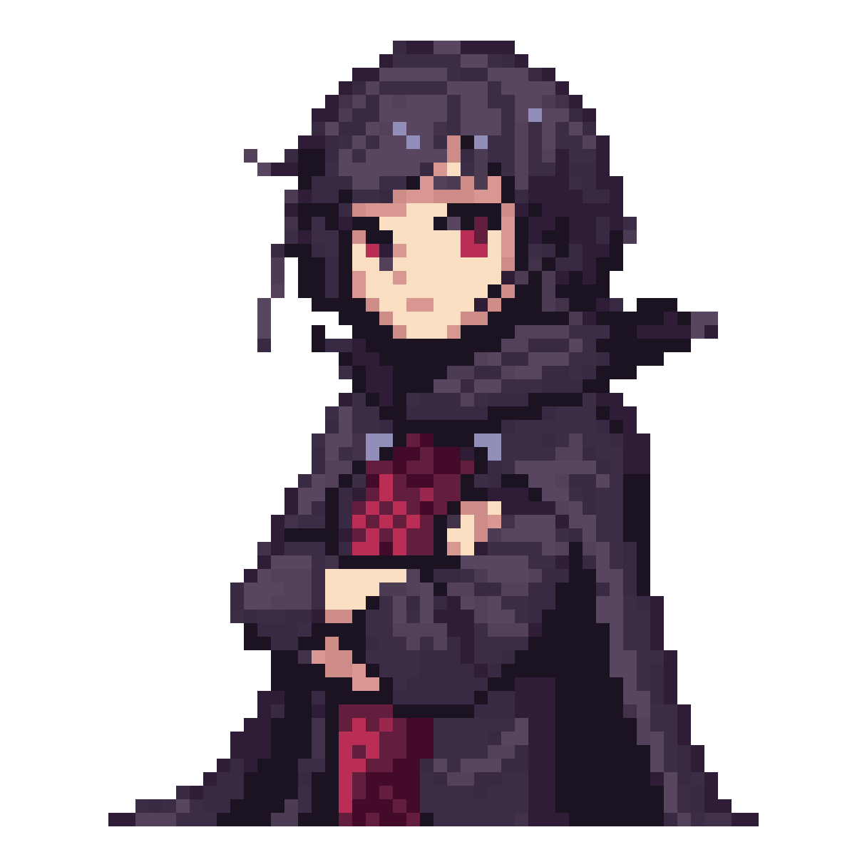 Normal Prototype Character in Dark Fantasy pixel art