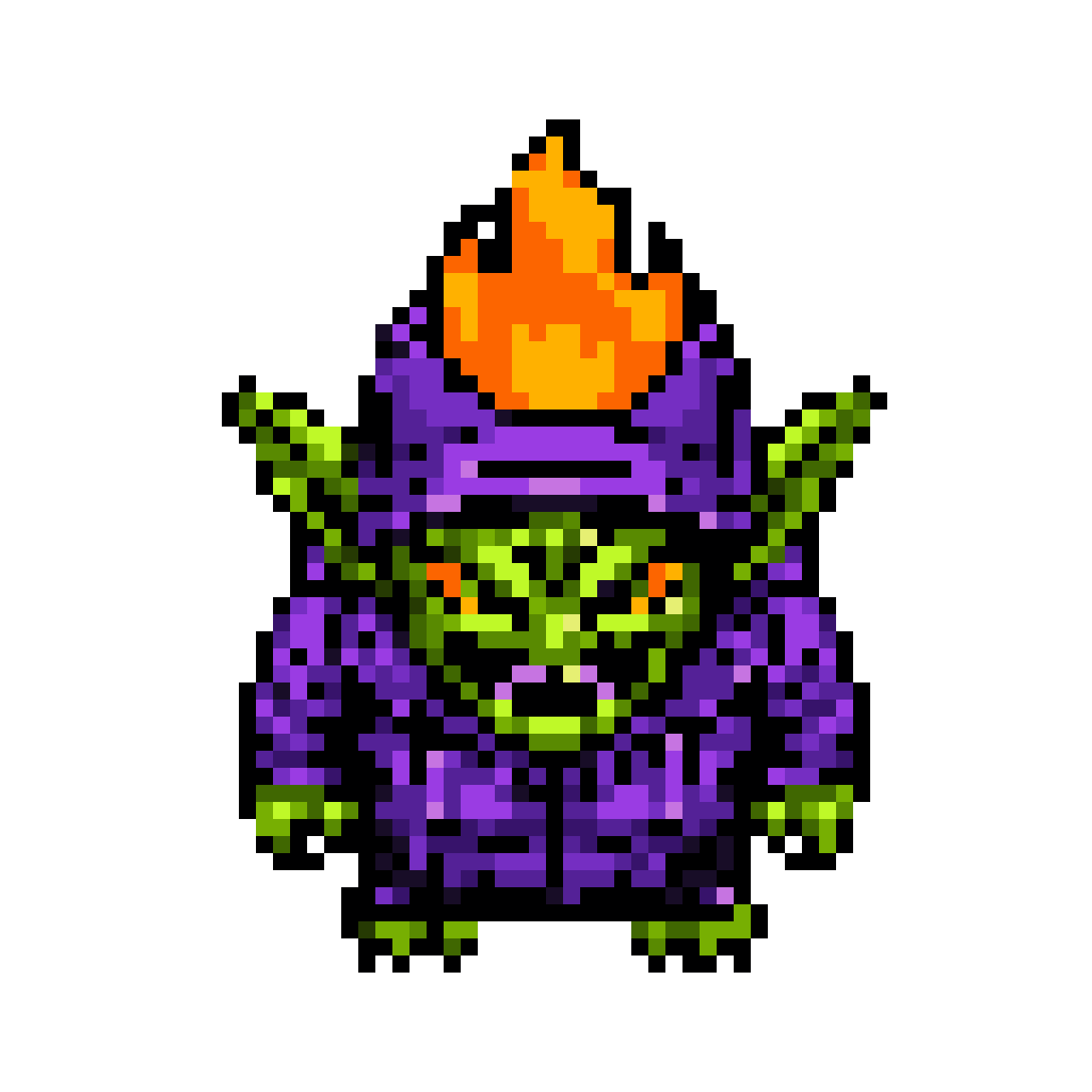 LiL LiL the Green TrapGod Gremlin pixel art