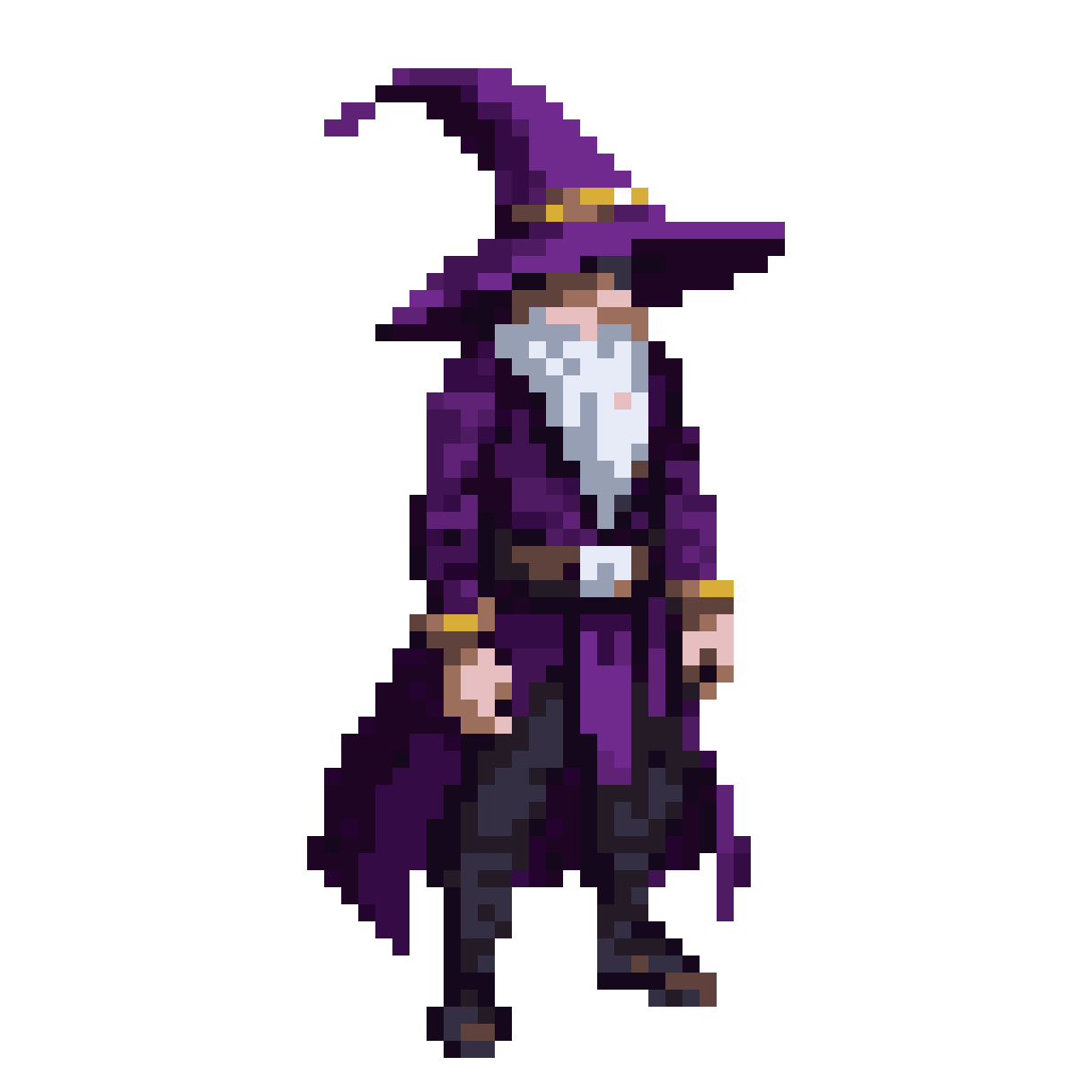Wizard in Vox Machina and The Witcher Style pixel art