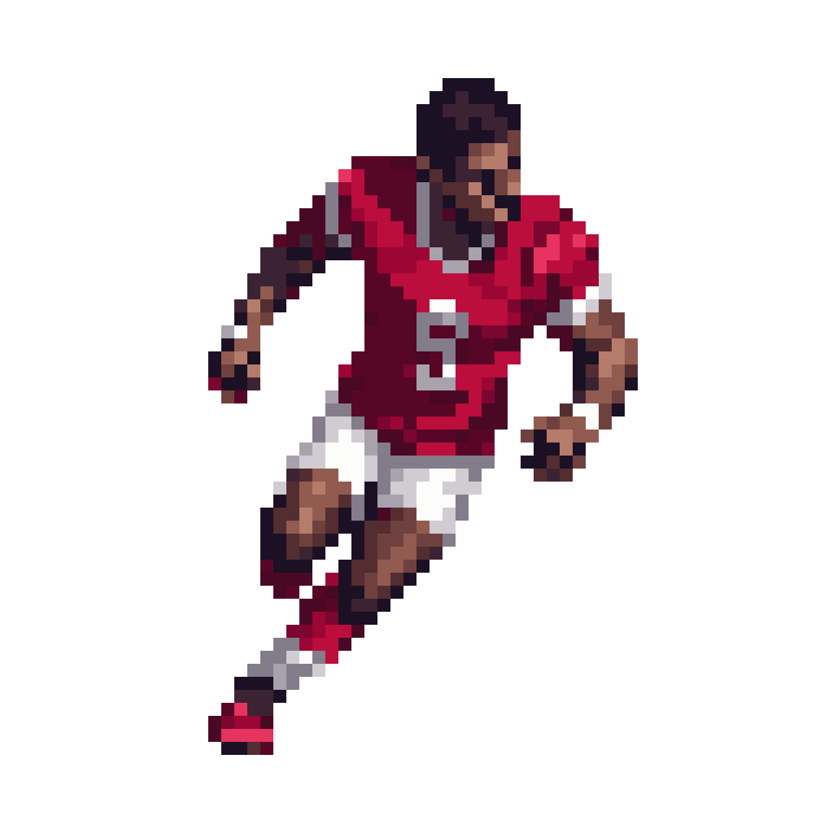 a football soccer player pixel art