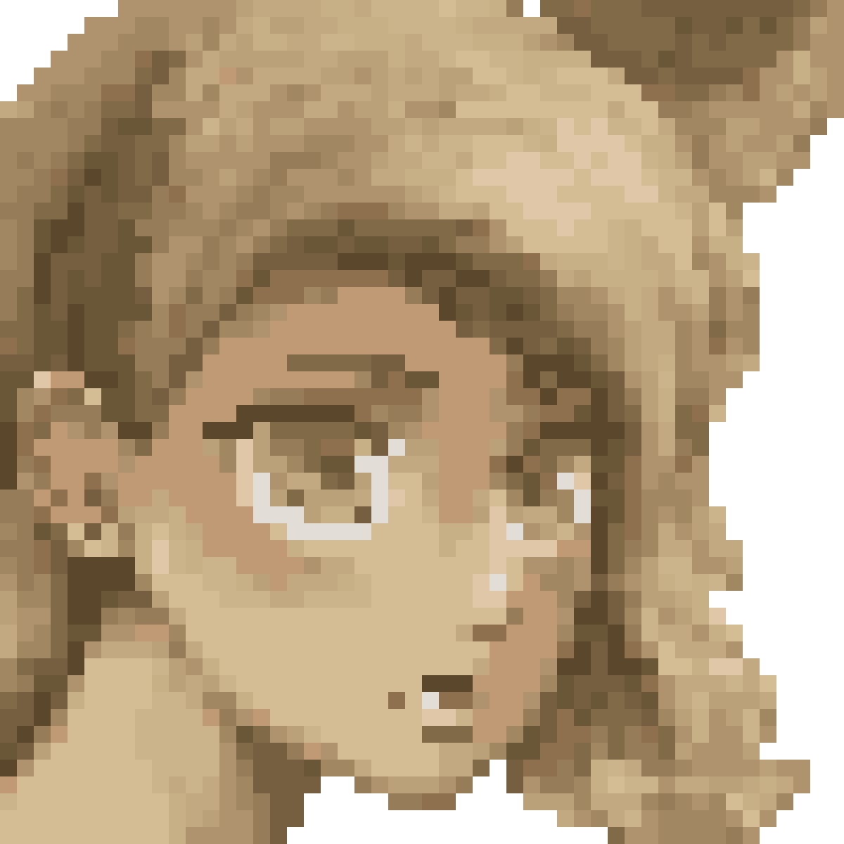 girl from the screenshot pixel art