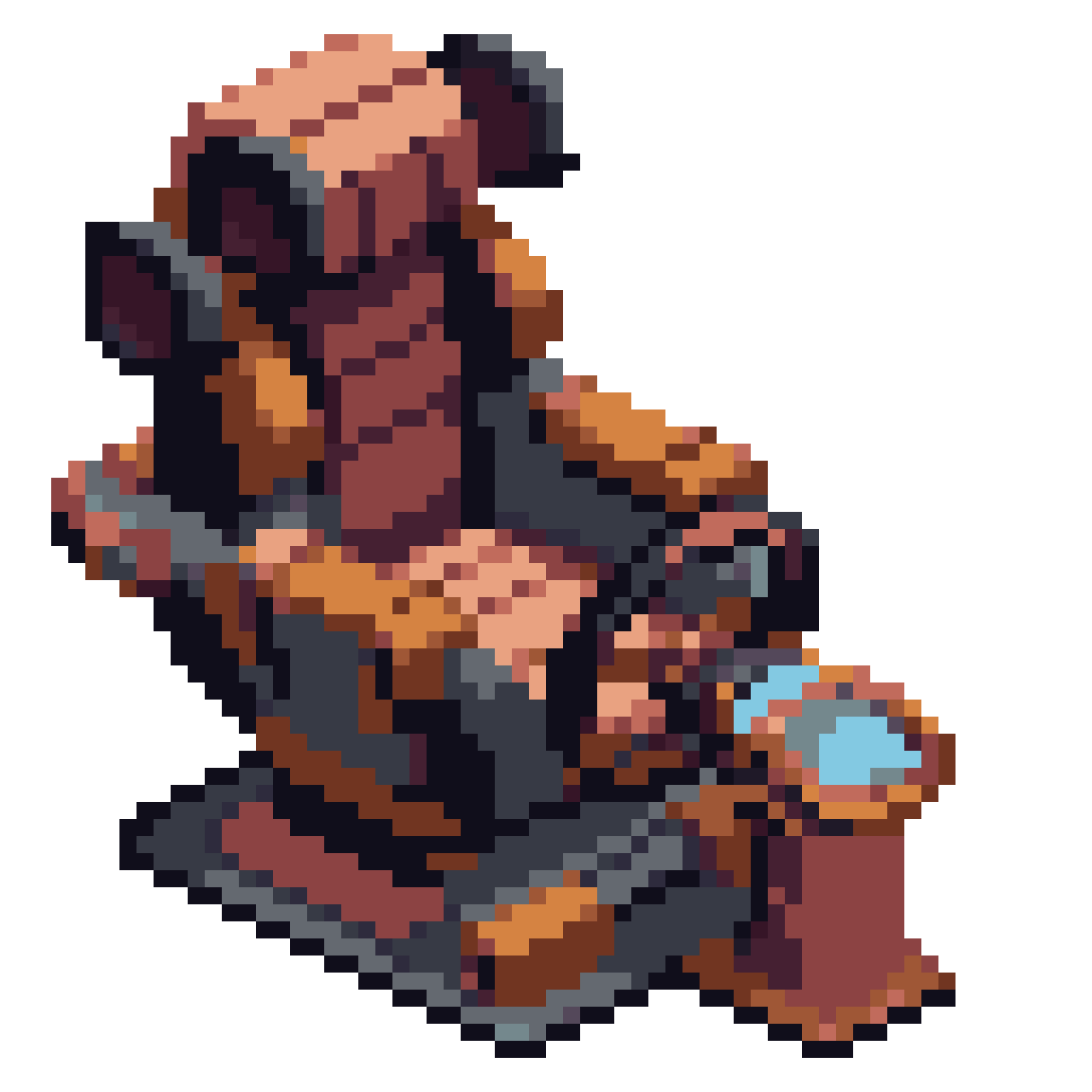 chair with steering wheel for spaceship pixel art