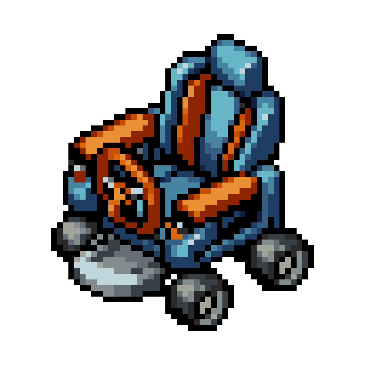chair with wheels and steering wheel pixel art