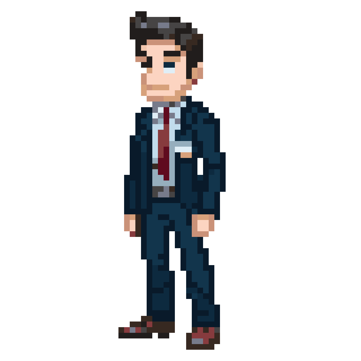 Corporate Office Worker Character pixel art