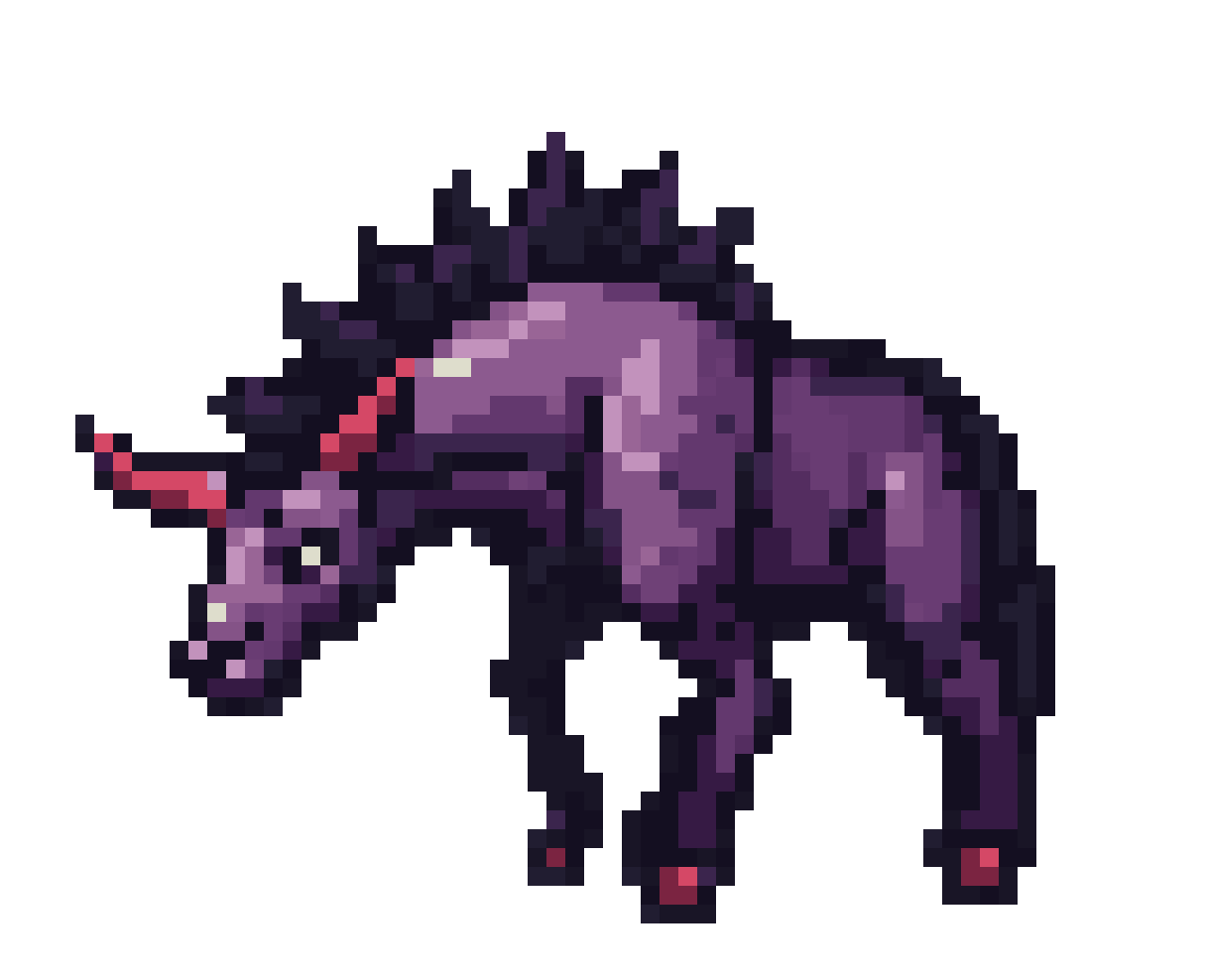 Character smoking a cigarette pixel art