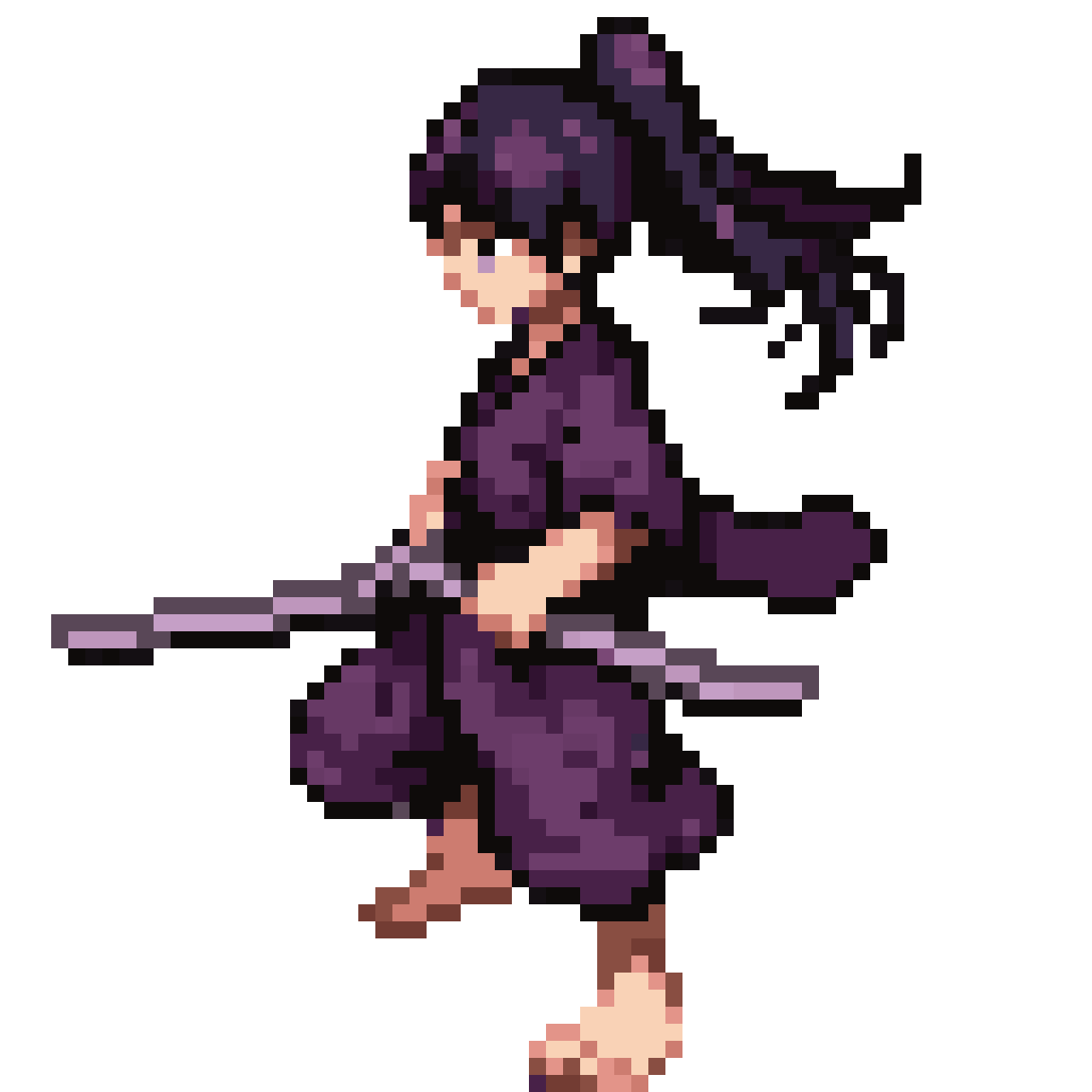 Heian Sukuna from Jujutsu Kaizen pixel art