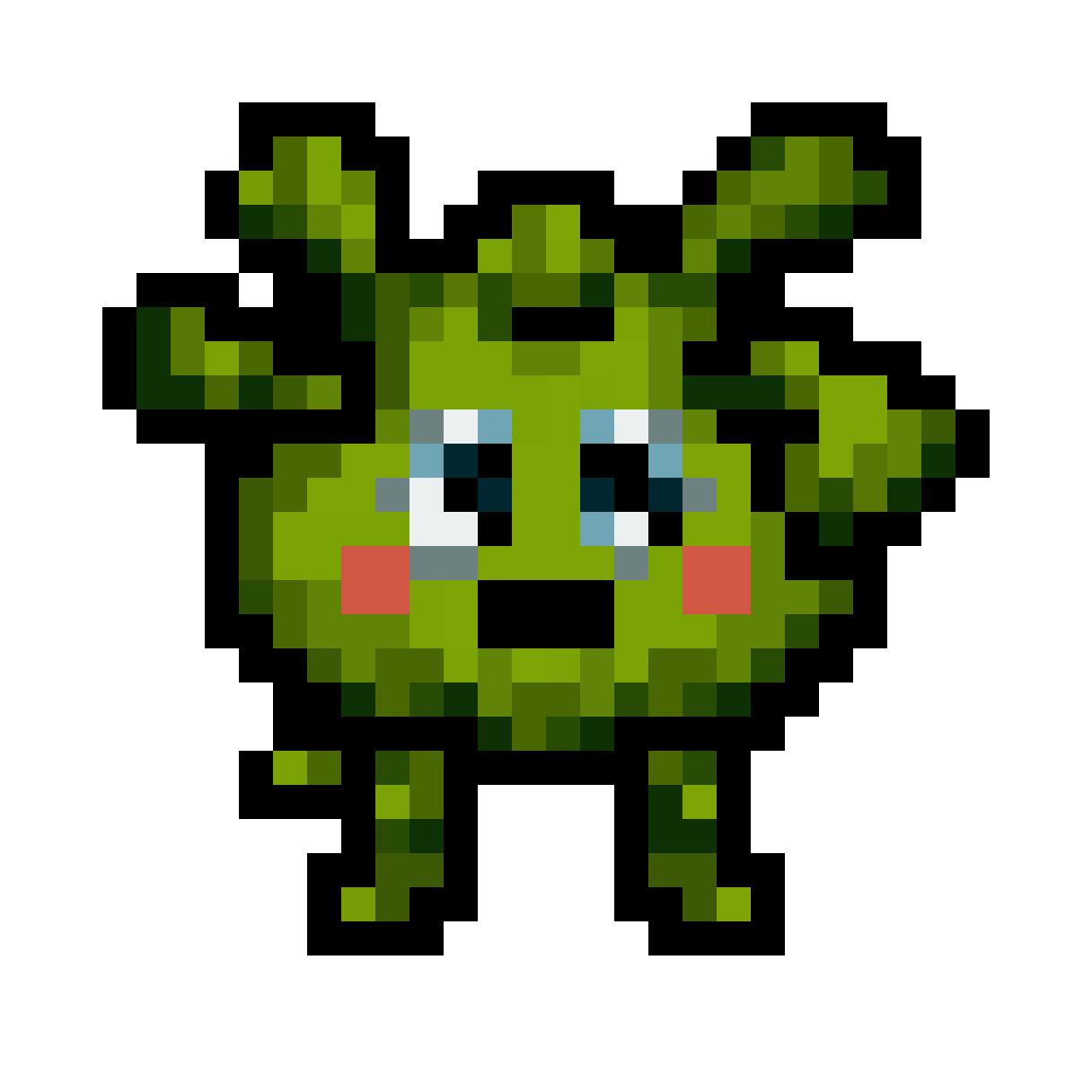 oval shape pixel art