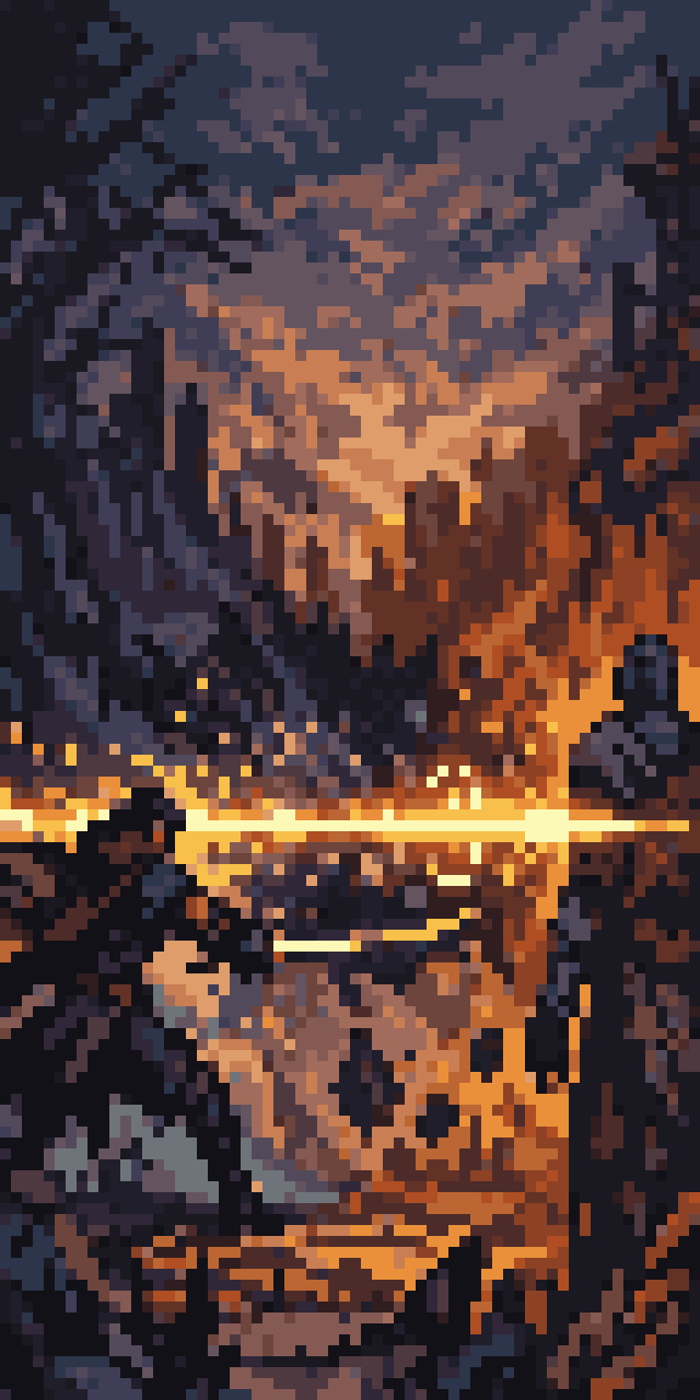 Corte do Amanhã Swordsman Slash pixel art