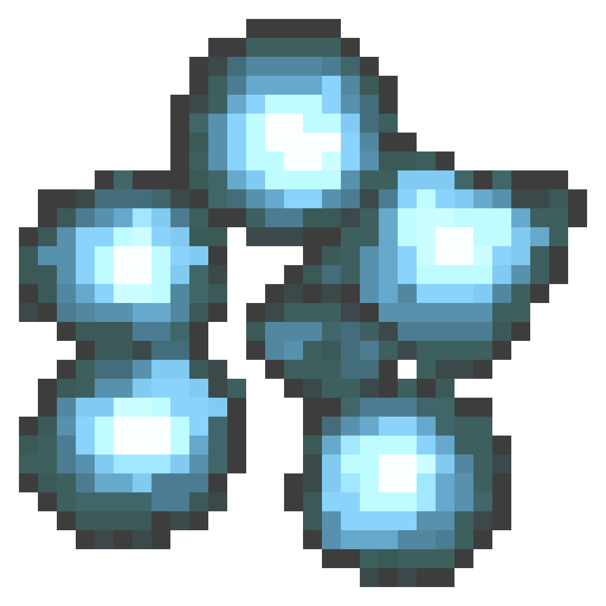 flaming soulmass item in terraria style pixel art