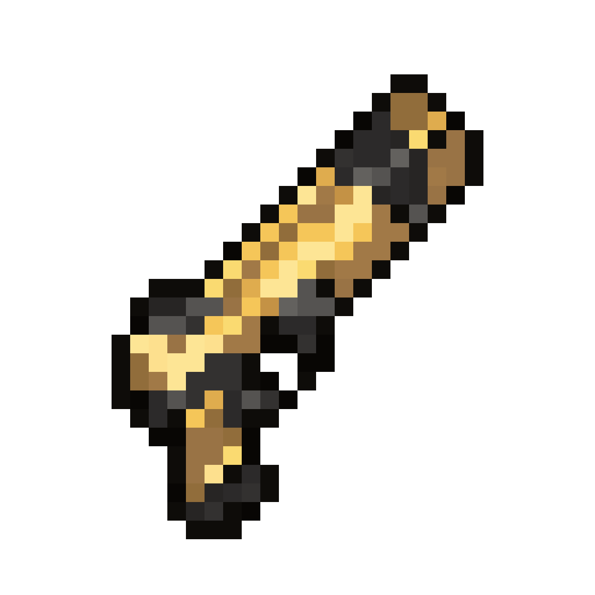 Minecraft Uranium Powered Lazer Blaster pixel art