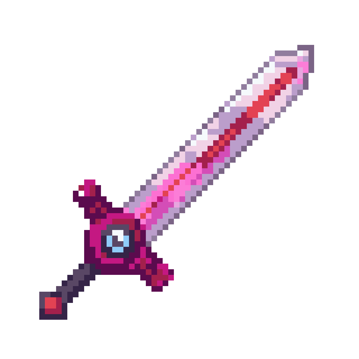 Sword with Eye on Hilt pixel art